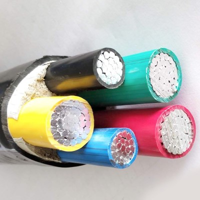 国标70三相五线VLV3X95+2*50/120/185/240/300平 方铝芯电缆线阻燃图2