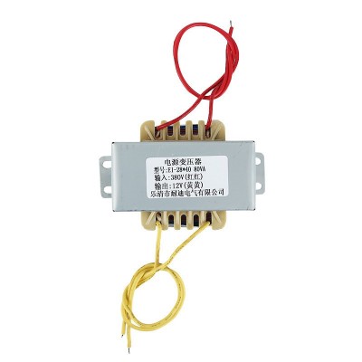 全铜足功率电压可定EI-28*40 80VA 380V/12V 低频电源变压器图5
