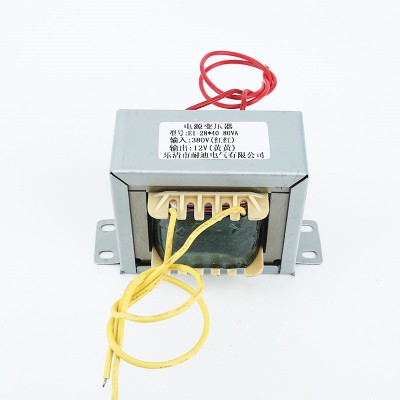 全铜足功率电压可定EI-28*40 80VA 380V/12V 低频电源变压器图4
