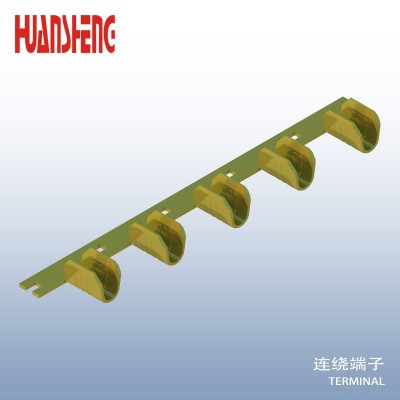 u型铜扣454接线端子连带u型压线扣端子接线扣端子dj454冷压端子