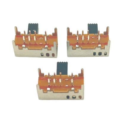 SK-23D05（2P3T）8脚卧式3档推动滑动触通开关手电筒拨动开关图3