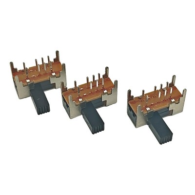 SK-23D05（2P3T）8脚卧式3档推动滑动触通开关手电筒拨动开关图5