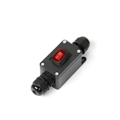 大功率双头出线防水接线盒线上中途船型开关户外按压式开关批发图4