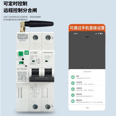 物联网外贸4Gwifi断路器涂鸦APP远程控制用电量出口漏 电保护开关图4