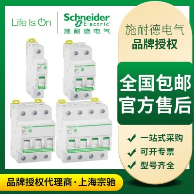 施耐德R9空开断路器R9空气开关微型断路器家用微断电闸小型空开