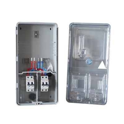 国网壁挂式全透明塑料电表箱单相一户PC+ABS非金属计量防水电表箱图5