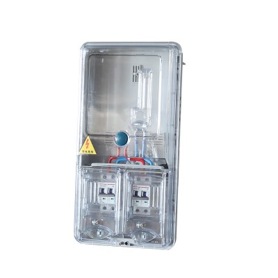 国网壁挂式全透明塑料电表箱单相一户PC+ABS非金属计量防水电表箱图3