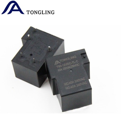 t90继电器5脚转换12v继电器40a大电流继电器通灵小型大功率继电器 1PCS图2