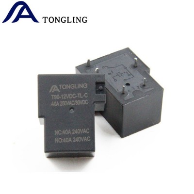 t90继电器5脚转换12v继电器40a大电流继电器通灵小型大功率继电器 1PCS图3