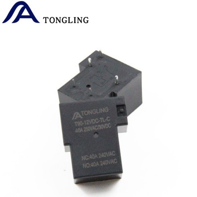 t90继电器5脚转换12v继电器40a大电流继电器通灵小型大功率继电器 1PCS图4