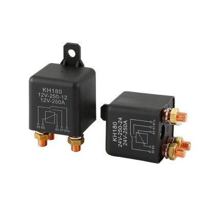 供应250A升级版12V/24V大功率5脚继电器空调继电器汽车电源总开关 1条图5