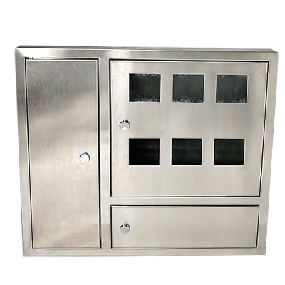 单相三相不锈钢电表箱 六户三门 八户电表计量配电不锈钢箱图5