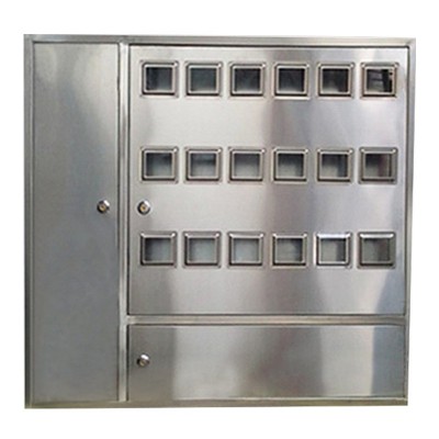 单相三相不锈钢电表箱 六户三门 八户电表计量配电不锈钢箱图3