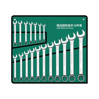 正品铬钒钢两用棘轮扳手套装72齿两用扳手梅花扳手快速扳手全套 6套图5