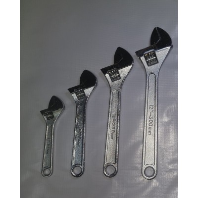 源头厂货 6-12寸活动扳手 锻打/仿锻耐用高碳活口手柄多用高碳钢 1盒图2