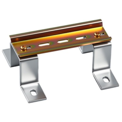 供应 C45导轨安装支架座电气柜配件导轨斜面支架U型卡轨托架图2