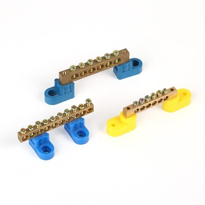 高桥型带底座铜接线端子零地接线排6*9高桥型8*12欧式纯铜端子带图5