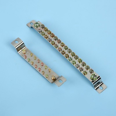 地排双排2.5×25零地排双排接线端子排接地铜排地线排零 线排配电图2