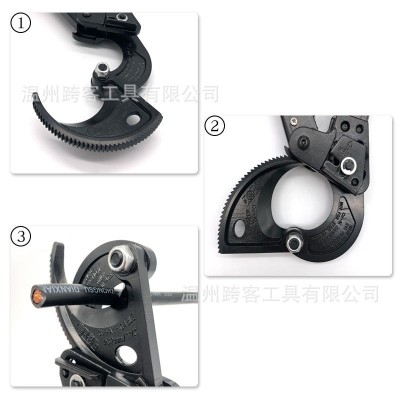 厂家直销HS-325电缆剪 棘轮式切线钳电缆剪刀 铜铝断线钳电线钳 1个图4