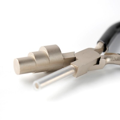 DIY钳子6寸大三段平口圆嘴钳碳钢珠宝钳饰品手工绕线造型钳 1把图3