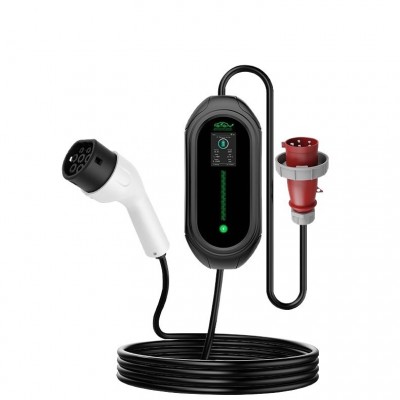 欧标新能源电动汽车充电枪桩便携式随车充家用 Type2欧标11kw380V 1套图4