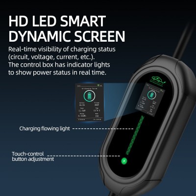 欧标新能源电动汽车充电枪桩便携式随车充家用 Type2欧标11kw380V 1套图5