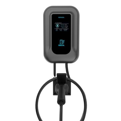 欧标充电桩Type2家用交流新能源汽车7KW智能商用跨境挂壁式充电桩 1套图5