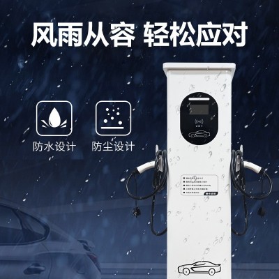 14KW双枪交流充电桩新能源充电桩商用运营收费建站钣金交流充电桩 1台图2