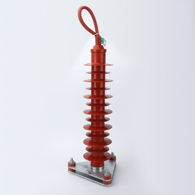 35kv复合绝缘氧化锌避雷器HYW5Z-51/134（带线）硅橡胶电站高耐压 1组图4