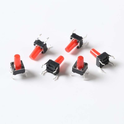 厂家销售6x6x9红头插脚轻触按键 高寿命立式直插环保耐温微动开关图4
