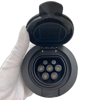 新能源欧标Type2交流无线桩端充电插座IEC62196单相三相桩端插座图3