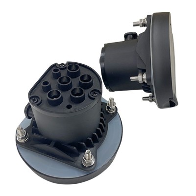 新能源欧标Type2交流无线桩端充电插座IEC62196单相三相桩端插座图4