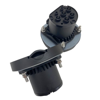 新能源欧标Type2交流无线桩端充电插座IEC62196单相三相桩端插座图2