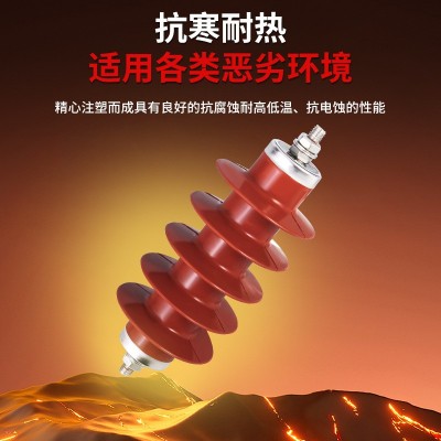 厂家现货氧化锌10KV硅橡胶户外绝缘HY5WS-1750电站型高压避雷器图2