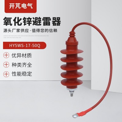 高压氧化锌避雷器HY5WS-17/50Q全绝缘带引线电缆避雷器10KV-15KV图2
