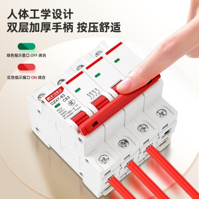 智能空气开关断路器 短路保护 1P2P3P4P DZ47-63 小型断路器图3