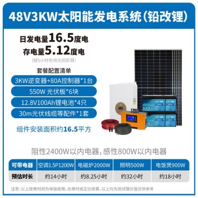 家庭旅行户外露营野餐用电储能电池51.2V500AH电量15度周末适用图4