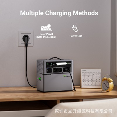 龙升户外便携电站 1024WH一度电容量2500W输出功率可堆叠移动电源图2