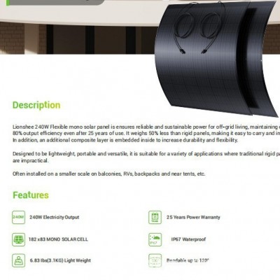 230V阳台光伏系统套装 800W微型逆变器240W单晶硅软板欧洲直发图4