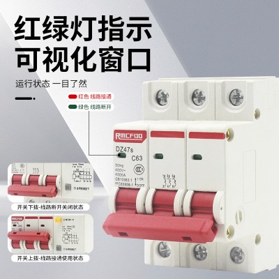 家用漏电保护器空气开关小型断路器DZ47LE2P32A63A总电闸开关 100A图2