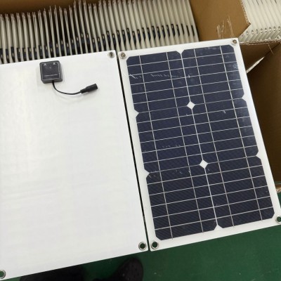 10W-20W单晶硅半柔性太阳能充电板USB输出太阳能发电板户外光伏板图3