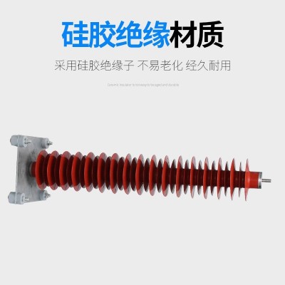 湖南西强HY10WZ-108 110KV高压复合硅胶氧化锌电站型避雷器 三只图3