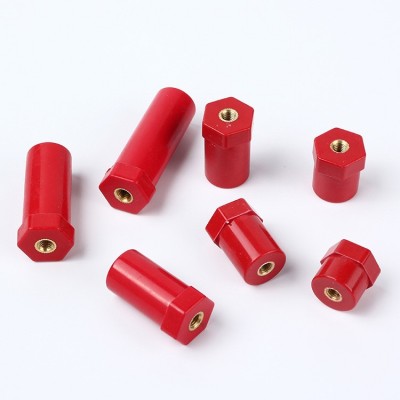 BH10系列红色高强度绝缘子低压新能源绝缘柱六角螺母型绝缘子支柱图5