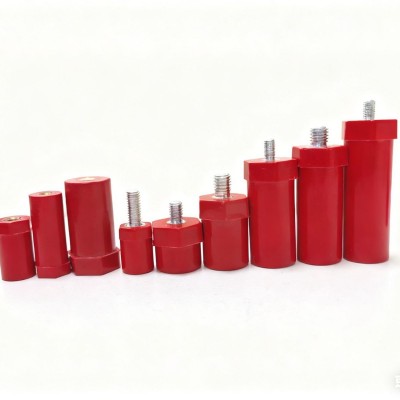 BH10系列红色高强度绝缘子低压新能源绝缘柱六角螺母型绝缘子支柱图4