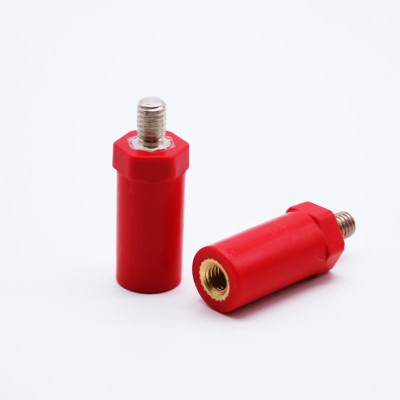 BH10系列红色高强度绝缘子低压新能源绝缘柱六角螺母型绝缘子支柱