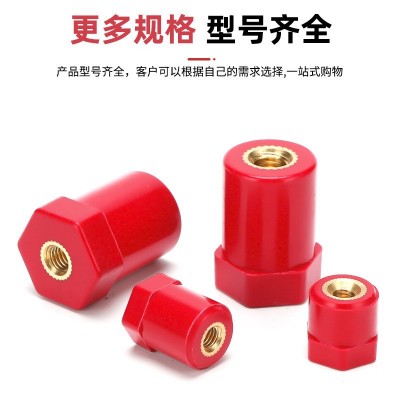 厂家BH14绝缘子新能源直径六角绝缘柱全规格环保阻燃螺母型铜件图4