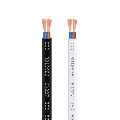 批发国标rvvb二芯护套线0.5 0.75 1平方铜芯扁形电源线家用电线图2