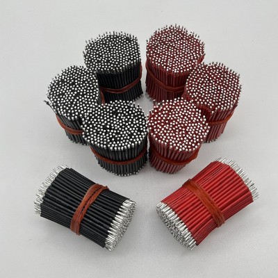 工厂加工1007电子线 24/22/20awg两端剥皮上锡 PVC绝缘镀锡铜线图2