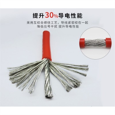 硅胶线耐高温 特软航模18 16 14 12 10 8AWG高压超 软汽车锂电池线图2