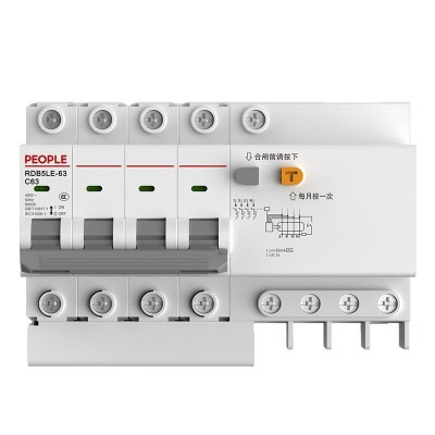 人民电器RDB5LE-63一体式剩余电流动作断路器家用漏电保护开关图5